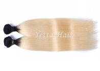 Yumuşak Pürüzsüz Renkli Ombre Saç Uzantıları, 12 - 30 inç Düz Remy Saç Örgü