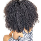 1B Afro Kinky Kıvırcık% 100 Brezilyalı Bakire Saç Kabarık Ve Esnekliği Ile Yumuşak