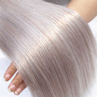 1B / Gümüş Gri Ombre Düz Malezya Saç Uzantıları Hayır Dökülme