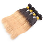 7A Ombre İnsan Saç Uzantıları Brezilyalı Bakire Saç Düz Renk 1B / 27