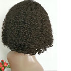 Çift Atkı Siyah Kadınlar Için Tam Dantel İnsan Saç Peruk / 180% Yoğunluk Jerry Kıvırcık Bob Peruk