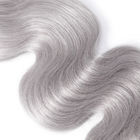 Kabarık 1B / Gri Ombre Saç Uzantıları Kadınlar Için 100 Gerçek İnsan Saç